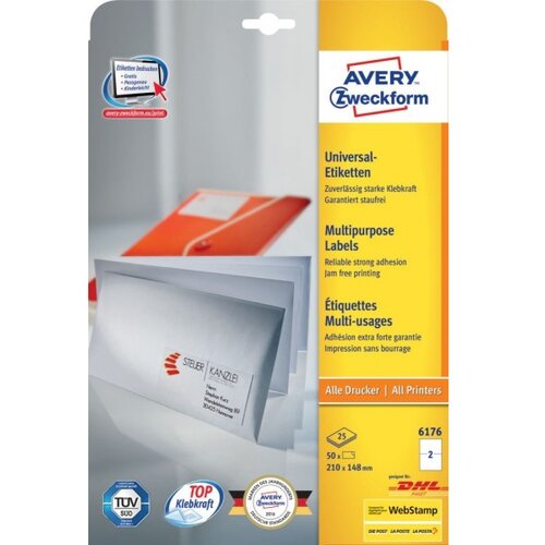 Avery Zweckform Univerzalne etikete 210 x 148 mm, 25/1 Slike
