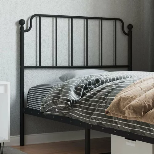  Kovinsko posteljno vzglavje črno 100 cm, (20952886)