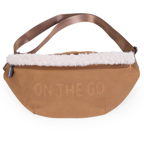 Childhome torbica za okoli pasu on the go suede beige Cene