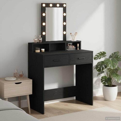  Toaletni stol Crna 79 x 41 x 140 cm Konstruirano drvo Cene