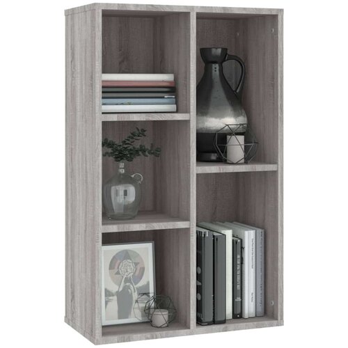  Knjižna omara/komoda siva sonoma 50x25x80 cm inženirski les, (20705239) Slike