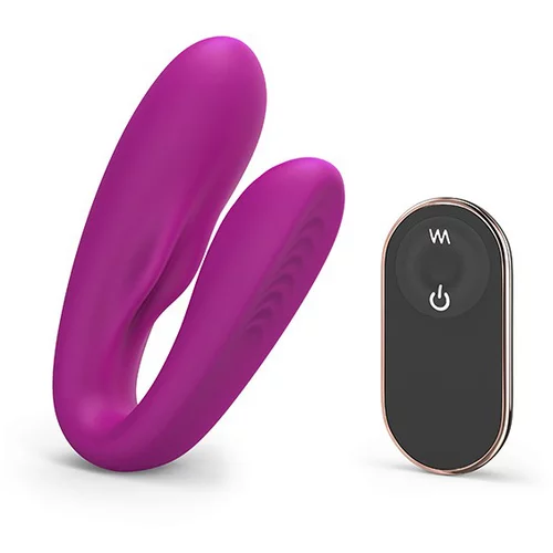 Love To Love Match Up Couple Vibrator with Remote Control Pink