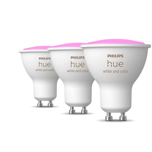 Philips LED žarnice v kompletu 3 ks z žarnico GU10, 6 W White and color ambiance – Cene