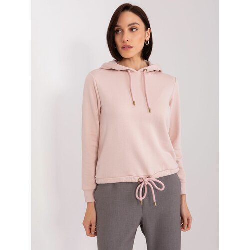 Fashion Hunters Light pink smooth hoodie SUBLEVEL Slike