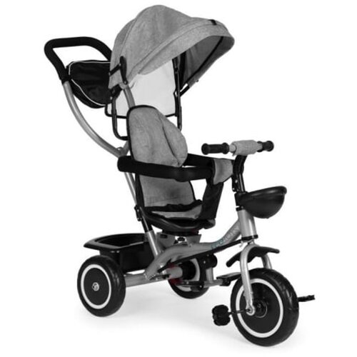 ECO TOYS 2U1 Tricikl Sa Rotirajućim Sedištem I Sklopivom Tendom Gray Cene