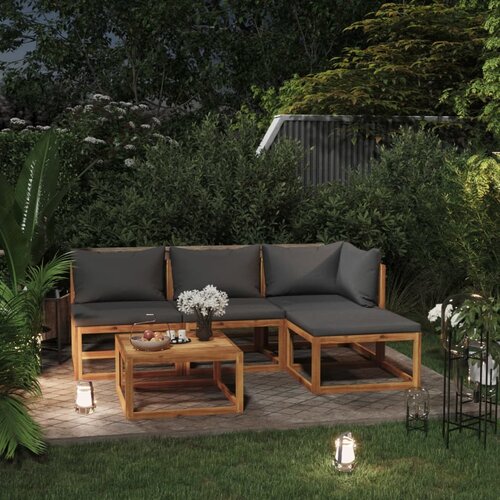  3057602 5 Piece Garden Lounge Set with Cushion Solid Acacia Wood (311854+311856) Slike