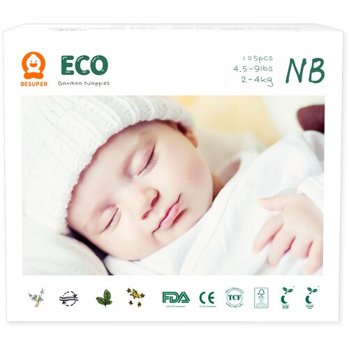 BeSuper_ECO_Bamboo BeSuper Pelene Eco Bamboo, NB, 2-4 kg, 105/1 Slike
