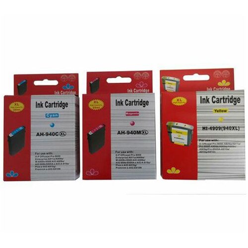 Eurotoner Tinta Zamjenska za HP C4907AE / 940XL PLAVA Slike