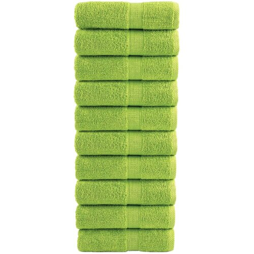 Premium ručnici za goste SOLUND 10 kom. zelene boje jabuke 30x50 cm 600 g/m&sup2; Cijene