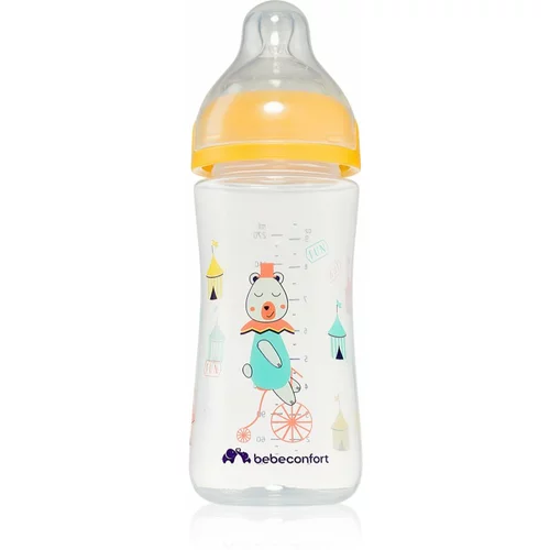 Bebe Confort Emotion Yellow steklenička za dojenčke Bear 0-12 m 270 ml