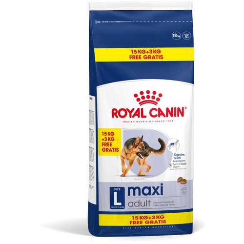 Royal_Canin Maxi Adult - 15 kg + 3 kg gratis! Slike