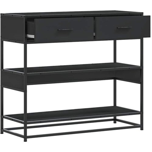  Konzolni stol crni 90x35x80 cm konstruirano drvo Slike