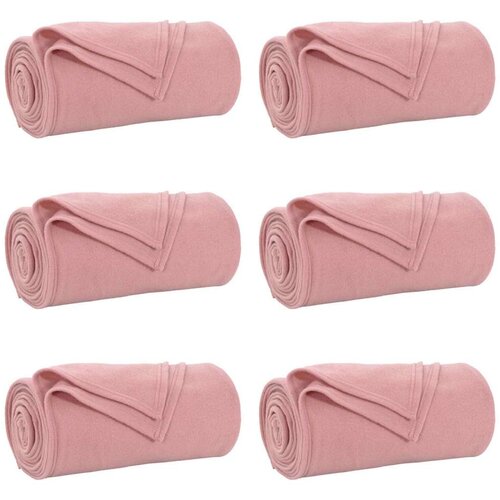  Pokrivači za bacanje 6 pcs Ružičasta 240 x 220 cm Runo Slike