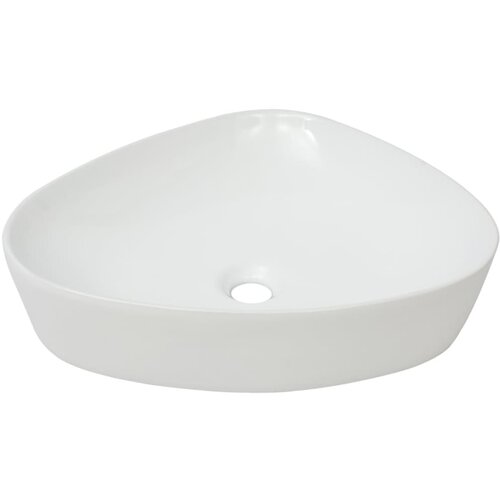 Maison Chic Umivalnik - Kopalna umivalnik - Lavabo Trikoten Bela Keramika 50,5x41x12 cm, (21684884) Slike