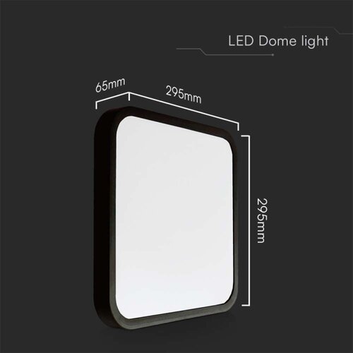  LED kupatilsko plafonsko svetlo LED/24W/230V 6500K IP44 crno Slike