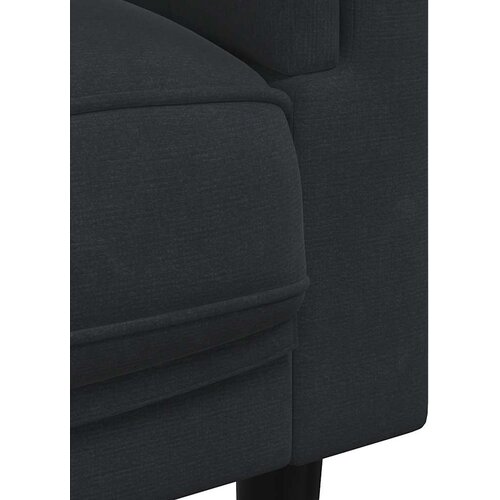  2-dijelni set sofa s jastucima crni bar&amp;scaron;unasti Slike