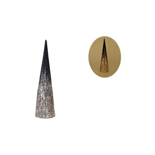 Shiny cone, jelka, svetlucava, crna, 60cm ( 760017 ) Cene