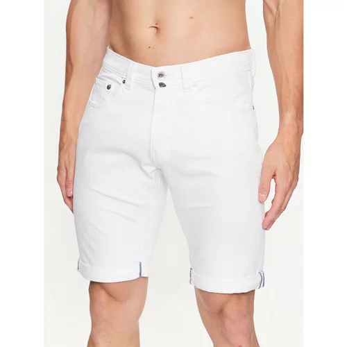 Pierre Cardin Jeans kratke hlače 34520/000/8066 Bela Regular Fit
