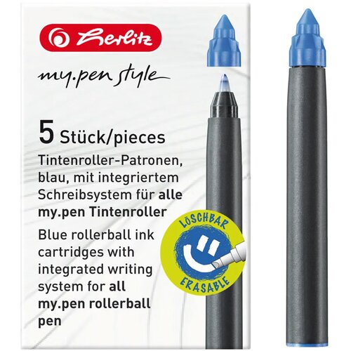 Herlitz Črnilni vložki My Pen, moder, 5 kosov Cene