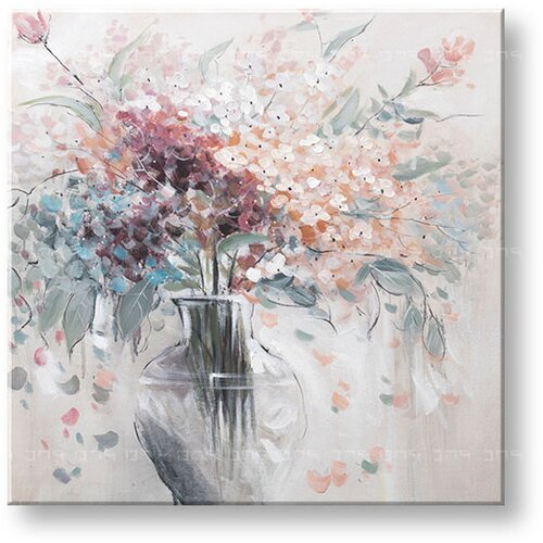  Slikana  slika na platnu cveće  80x80 cm (umetničke slike) Cene
