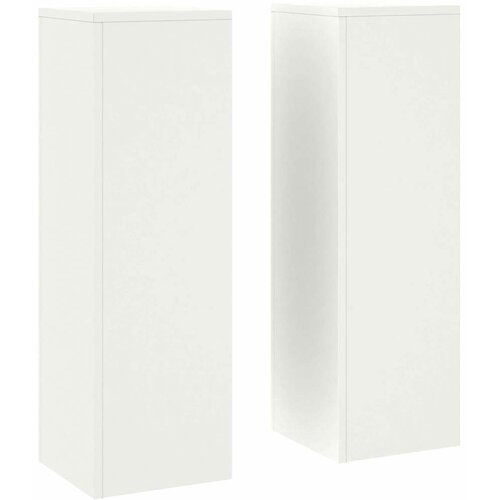  Stalak za biljke 2 pcs Bijelo 24 x 24 x 75 cm Čelik Slike