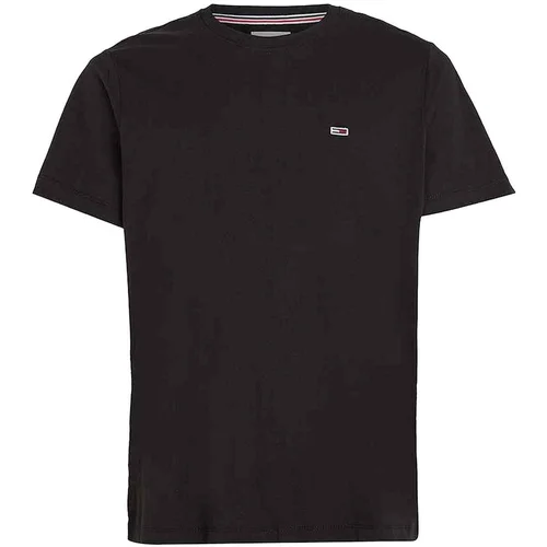 Tommy Jeans Slim Jersey Crew T-Shirt Black Crna