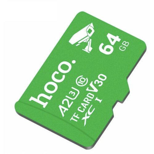 hoco. Memorijska kartica microSD 64GB klasa 10 UH-1 U3 V30 A2 zelena Cene