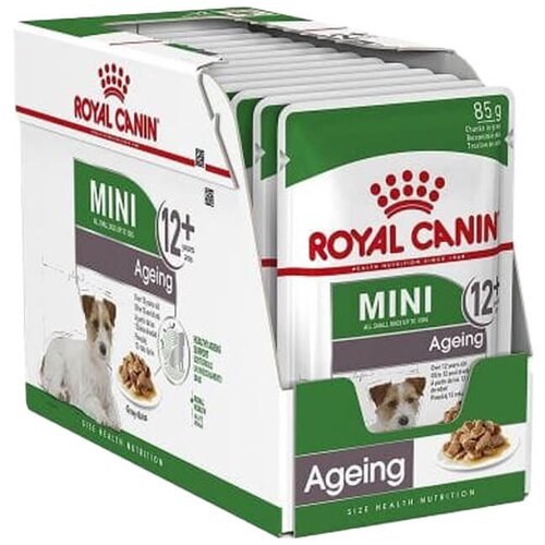 Royal Canin Mini Ageing 12+ - vlažna hrana za starije pse malih rasa u sosu (12&amp;times;85g) Slike