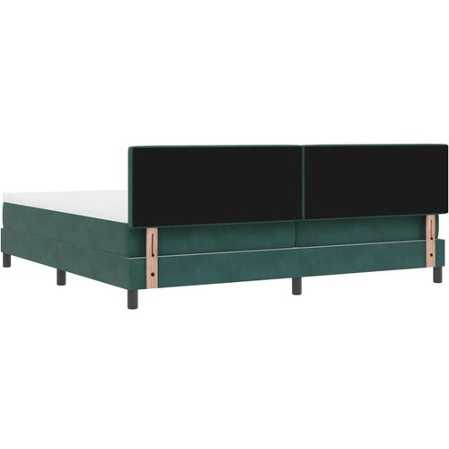 VidaXL Box Spring Krevet s Madracem Tamno Zelena 200x200 cm Bar&amp;scaron;un Slike