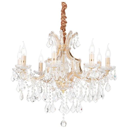 Ideal Lux kristalni luster na lancu napoleon 8xE14/40W/230V prečnik 67 cm zlatna Cene