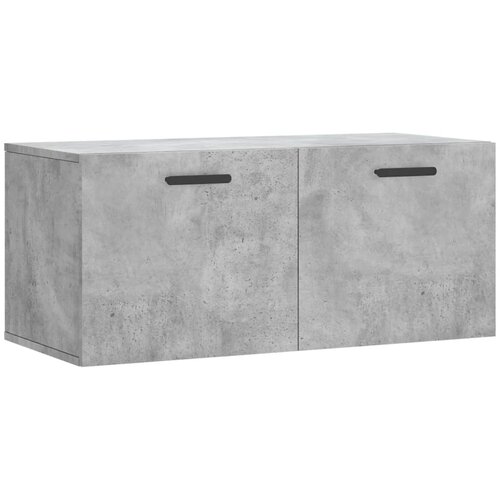 Maison Chic Stenska omarica - Zidna omarica betonsko siva 80x36,5x35 cm inženirski les iu804, (22063660) Cene