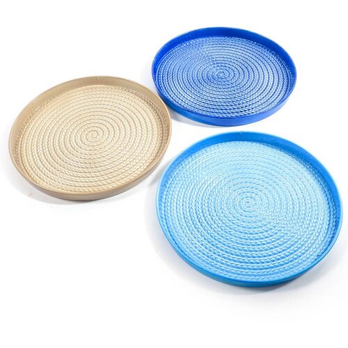Mhome Pladenj Spirala 31cm / okrogel / več barv / kovina, (5000200358) Slike