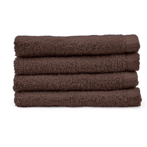 Catherine Lansfield Rjave hitro sušeče bombažne brisače v kompletu 4 ks 30x30 cm Quick Dry – Cene