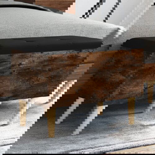 vidaXL Klop za shranjevanje dimljen hrast 62x42x46 cm inženirski les Cene
