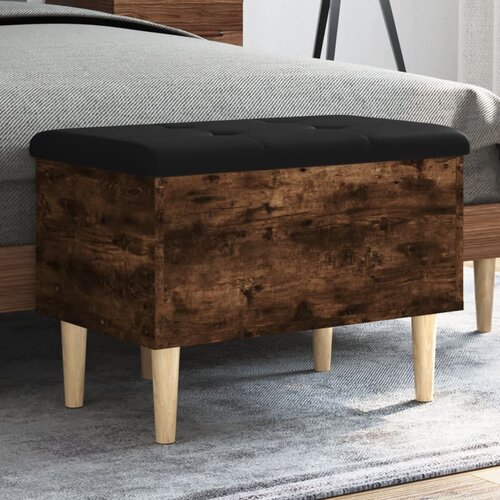 VidaXL Klupa za pohranu boja hrasta 62x42x46 cm od konstruiranog drva Slike
