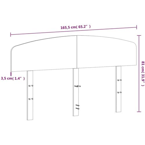  Uzglavlje vo&amp;scaron;tano smeđe 160 cm od masivne borovine Slike