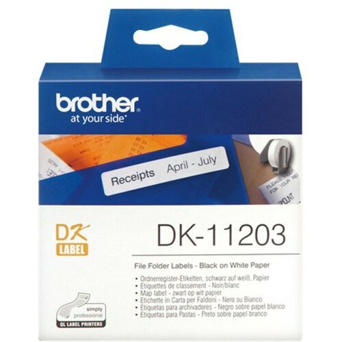  Laminiran trak za etiketirne stroje Brother DK11203 Bela Slike