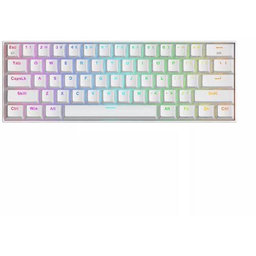 Redragon KEYBOARD - DRACONIC K530RGB PRO BT/WIRED MECHANICAL WHITE RED SWITCH Cene