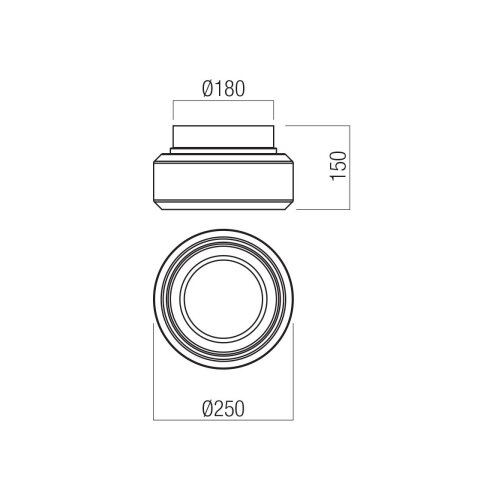  Redo 01-3588 - LED plafonska svetiljka SOLERA LED/18W/230V 25 cm CRI 93 3000/4000K Slike