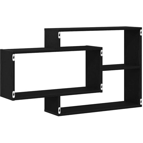  Zidna polica crni hrast 104x20x58,5 cm inženjerski drvo Slike