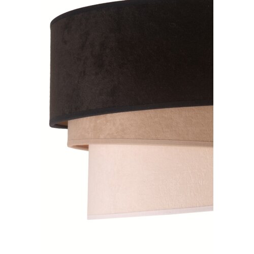  Duolla - Luster na sajli DEVON 1xE27/40W/230V, prečnik 45 cm, crna/bež Slike