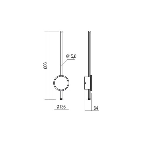  Redo 01-2700 - LED zidna svetiljka DIAZ LED/18W/230V CRI 90 zlatna Slike