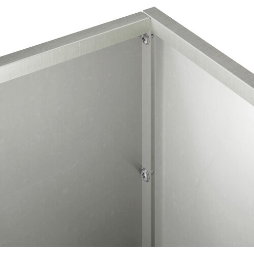  Vrtna saksija Srebrna 80 x 20 x 20 cm Nehrđajući čelik Slike