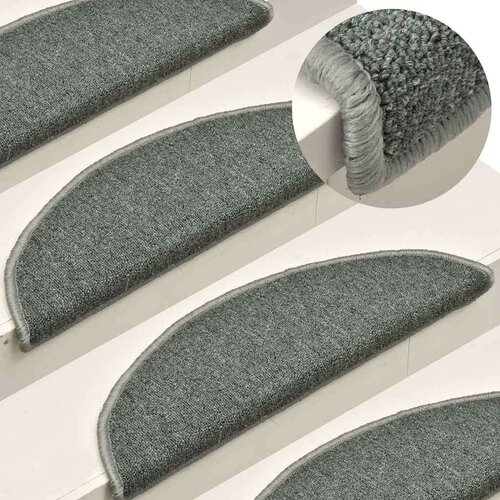 vidaXL Prostirke za stepenice 30 kom tamno zelene 56x17x3 cm Cene