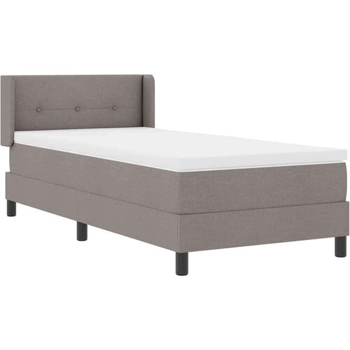  Boxspring krevet s madracem s madracem Sivo-smeđa 90 x 190 cm Slike