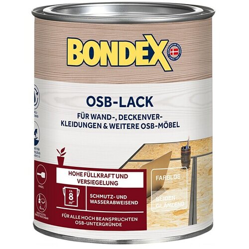 BONDEX OSB lak (Bezbojno, 750 ml, Svilenkasti sjaj) Slike