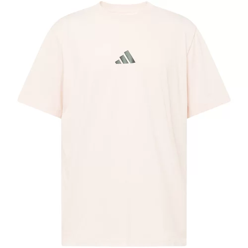 Adidas Funkcionalna majica siva / pastelno roza / črna