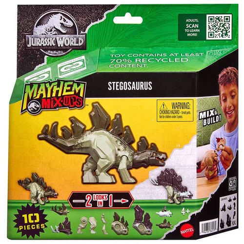 Mattel Jurassic World: Mayhem Mix-Ups DIY mutirani dinozaver Stegosaurus - Cene