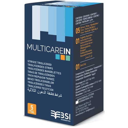 BSI MultiCarein testni lističi za merjenje trigliceridov a5 Cene