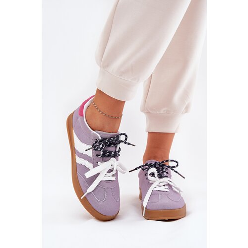 Boto Low Women's Sneakers With Double Lacing Purple Ventus Cijene